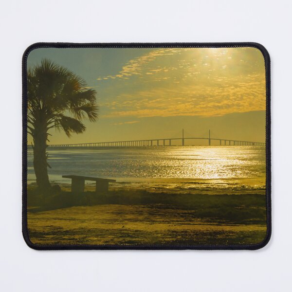Item preview, The Sunshine Skyway Bridge stretches gracefully across Tampa Bay at dawn designed and sold by EyezWatchin.
