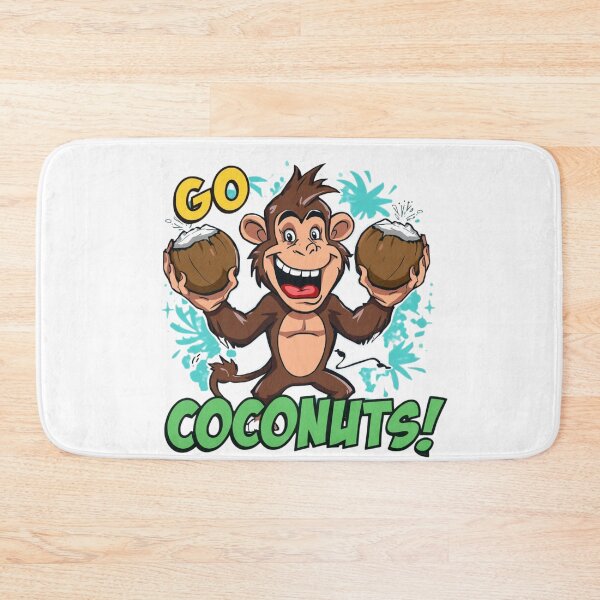 Item preview, Go Coconuts! – Funny Monkey Tropical Cartoon Design designed and sold by Activity01.