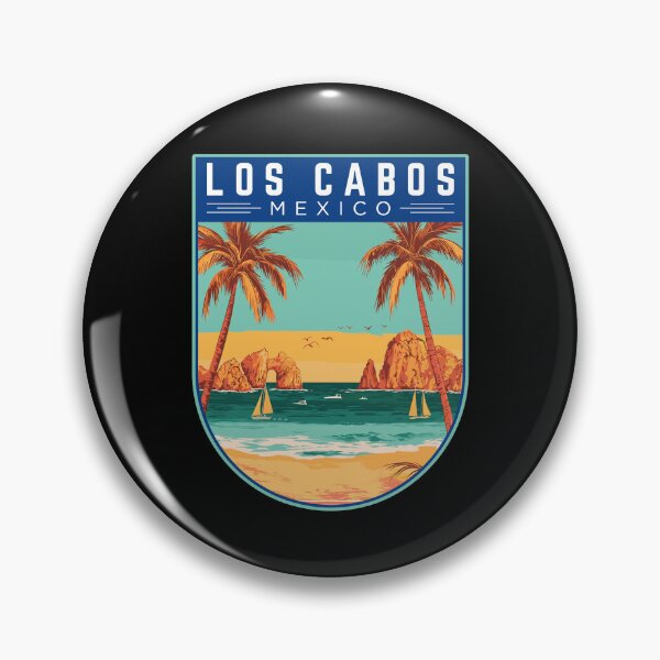 Item preview, Los Cabos in Mexico, Vintage Travel Art Badge designed and sold by MaateoDesign.