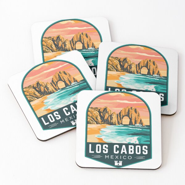 Item preview, Los Cabos in Mexico Retro Travel Art Badge designed and sold by MaateoDesign.