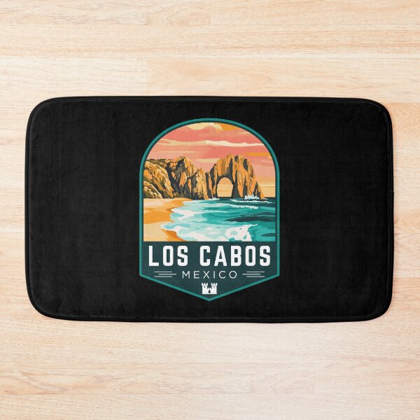 Item preview, Los Cabos in Mexico Retro Travel Art Badge designed and sold by MaateoDesign.