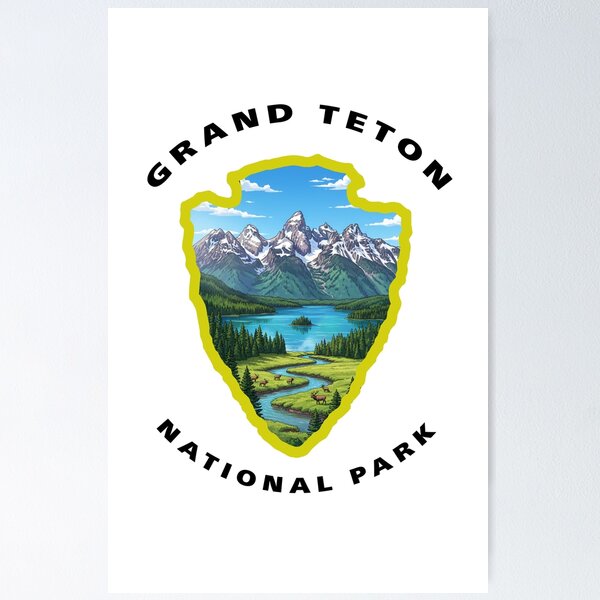 Item preview, Grand Teton National Park Arrowhead designed and sold by SummitStorm.