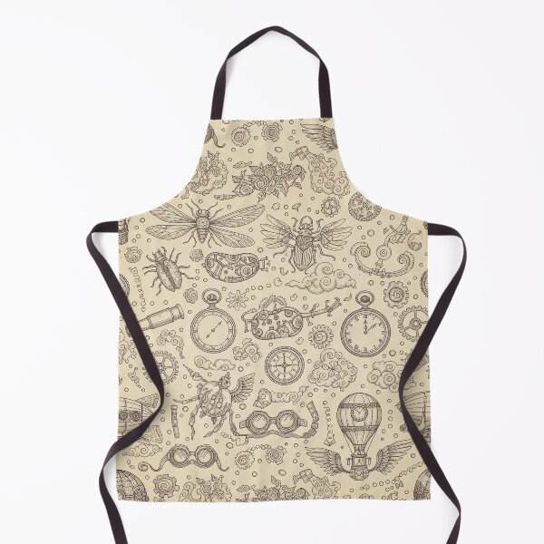 Item preview, Intricate Steampunk Clockwork Bug Seamless Pattern designed and sold by Popettte.