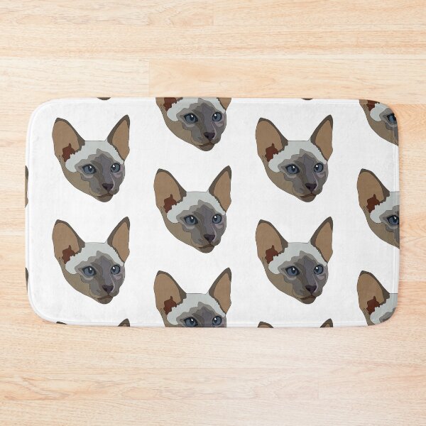 Item preview, Lilac point siamese cat with blue eyes designed and sold by LeahcarsArt.
