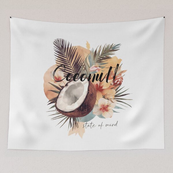 Item preview, Coconut State of Mind – Tropical Boho Aesthetic Design for Summer Lovers designed and sold by Activity01.