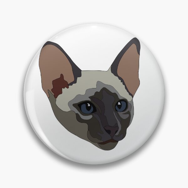 Item preview, Seal point siamese cat with blue eyes designed and sold by LeahcarsArt.