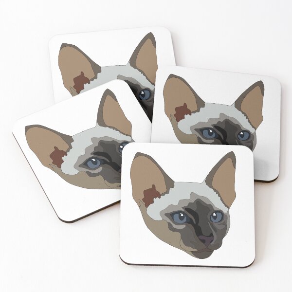 Item preview, Copy of Seal point siamese cat with blue eyes designed and sold by LeahcarsArt.
