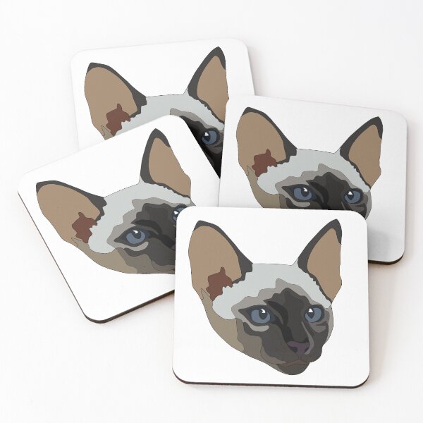 Item preview, Copy of Copy of Seal point siamese cat with blue eyes designed and sold by LeahcarsArt.