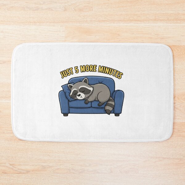 Item preview, Just 5 More Minutes Raccoon designed and sold by Star-Racc.