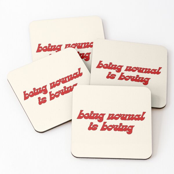 Item preview, being normal is boring  designed and sold by Keeping Art Heavenly.