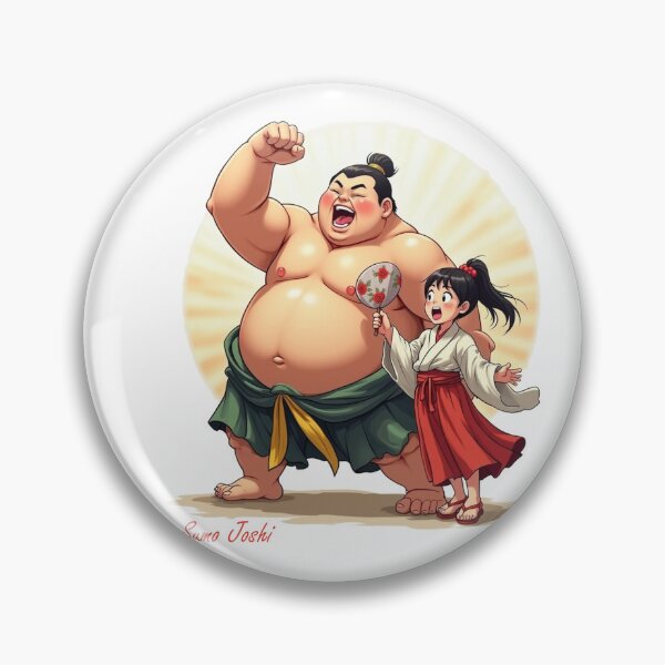 Item preview, Sumo wrestler with fangirl designed and sold by Talpha.