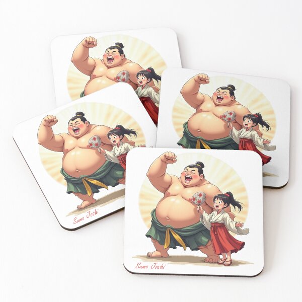Item preview, Sumo wrestler with fangirl designed and sold by Talpha.