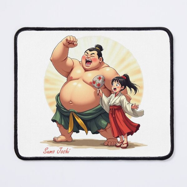 Item preview, Sumo wrestler with fangirl designed and sold by Talpha.