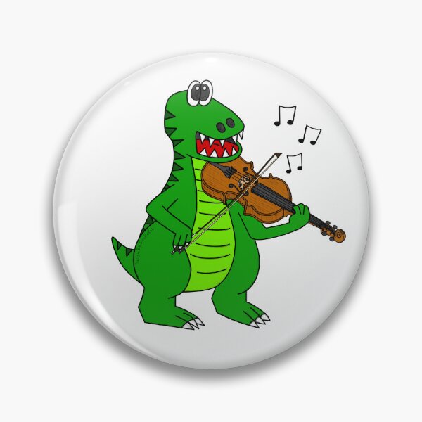 Item preview, T-Rex Dinosaur Playing Violin, Violinist Musician Music Teacher designed and sold by doodlerob.