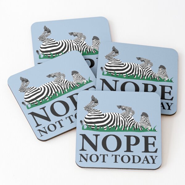 Item preview, Zebra Says Nope – Spoonie Edition designed and sold by Designs by Jesabee.