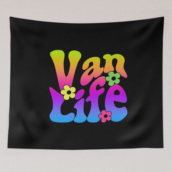 Item preview, Retro Van Life Groovy Hippie Design – Colorful Boho Road Trip Gift for Travelers designed and sold by Sun Sand & Sea Art.