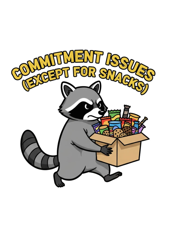 Thumbnail 4 of 4, iPhone Case, Commitment Issues Raccoon designed and sold by Star-Racc.