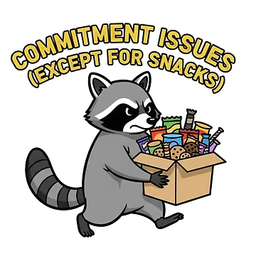 Artwork thumbnail, Commitment Issues Raccoon by Star-Racc