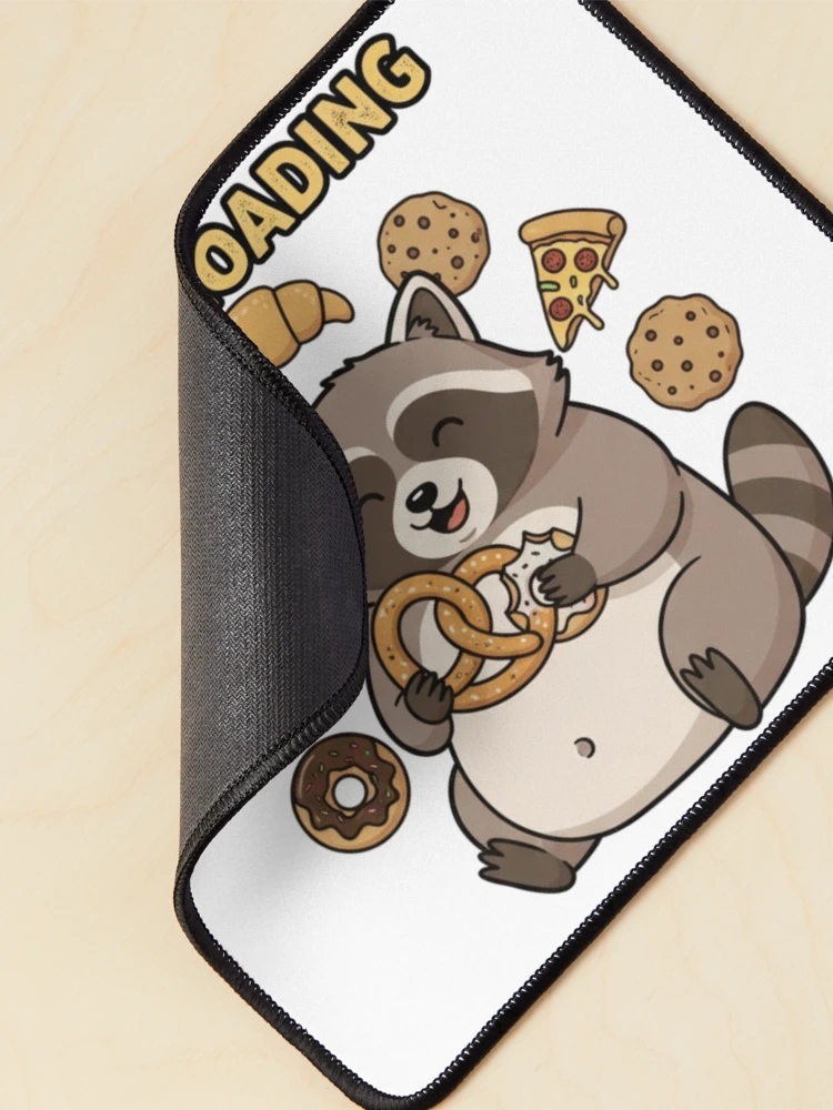 Thumbnail 2 of 5, Mouse Pad, Carb Loading Raccoon designed and sold by Star-Racc.