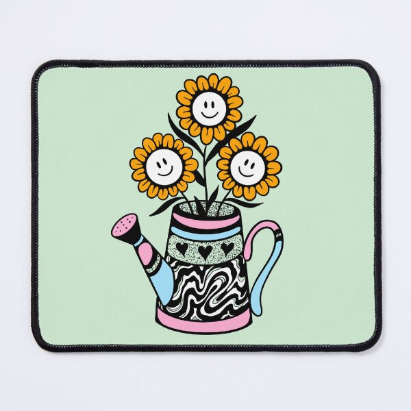 Item preview, Smiling Sunflowers in a Watering Can designed and sold by Jilly Rose Ink.