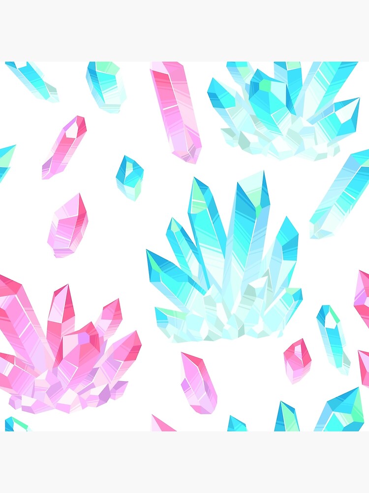 "Crystal Geodes Illustration " Art Print by newburyboutique Redbubble