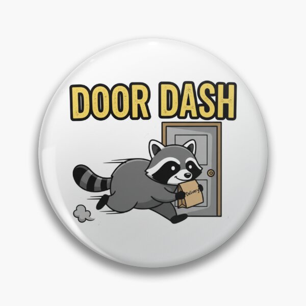 Item preview, Door Dash Raccoon designed and sold by Star-Racc.