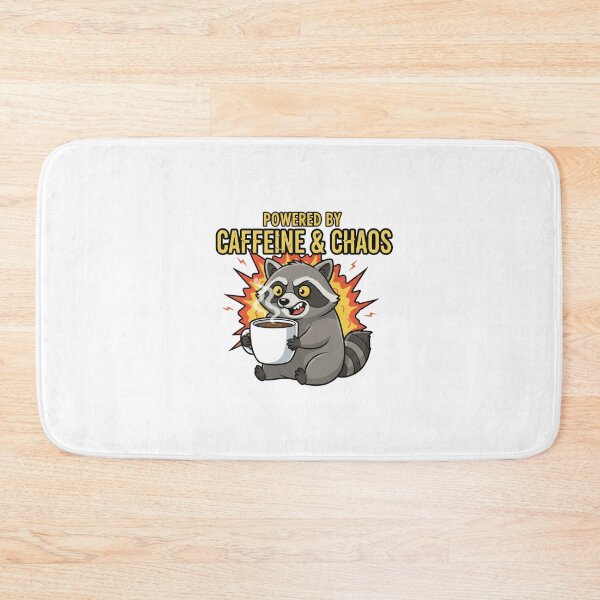 Item preview, Powered by Caffeine and Chaos Raccoon designed and sold by Star-Racc.