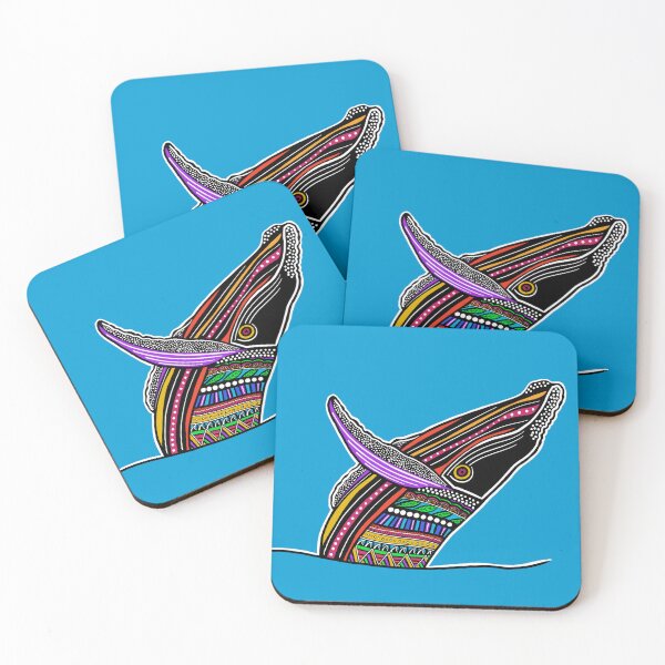 Item preview, "Southern Humpback Whale" | Coloured Option 2 designed and sold by LiseHoltArt.