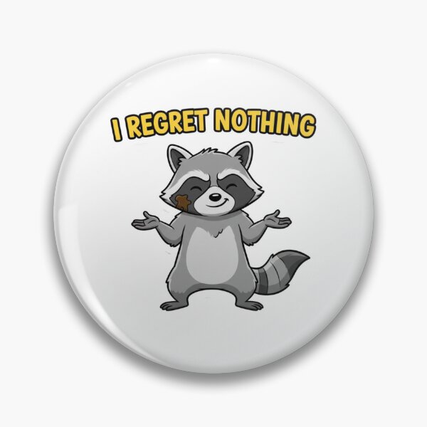 Item preview, No Regrets Raccoon designed and sold by Star-Racc.