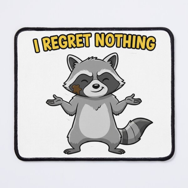 Item preview, No Regrets Raccoon designed and sold by Star-Racc.