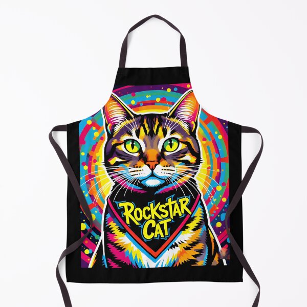 Item preview, Psychedelic Rockstar Cat designed and sold by Melody-Merch.