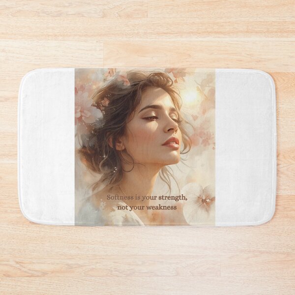 Item preview, Softness Is Your Strength – Empowering Feminine Quote Art designed and sold by Boski22.