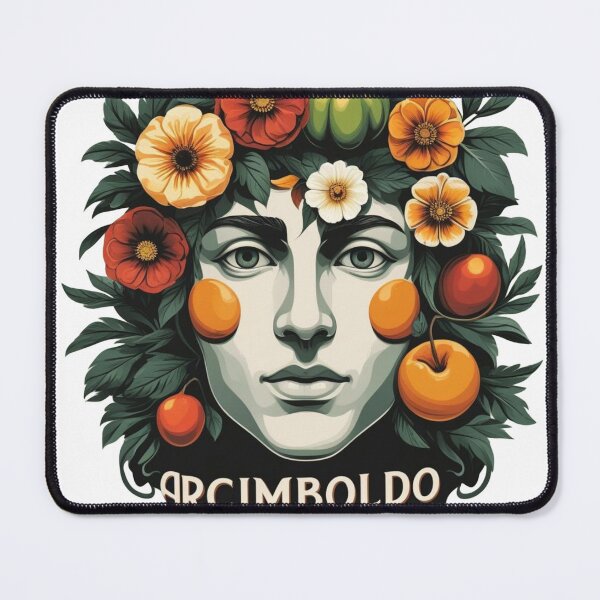 Item preview, Arcimboldo's Dreams – A modern and surreal floral portrait designed and sold by ShadowSteel.