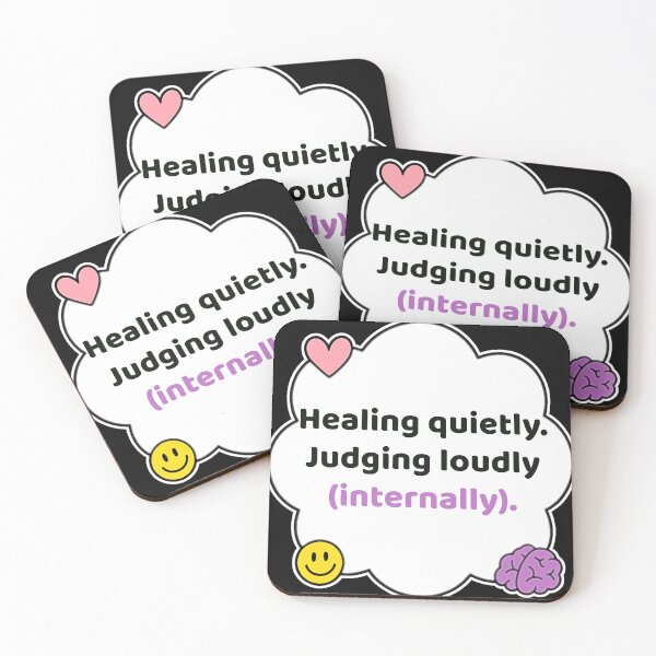 Item preview, Coping Humor – Healing Quietly Judging Internally – Gift for Therapy Friends – Cute Soft Sticker designed and sold by JacobKAurumhead.
