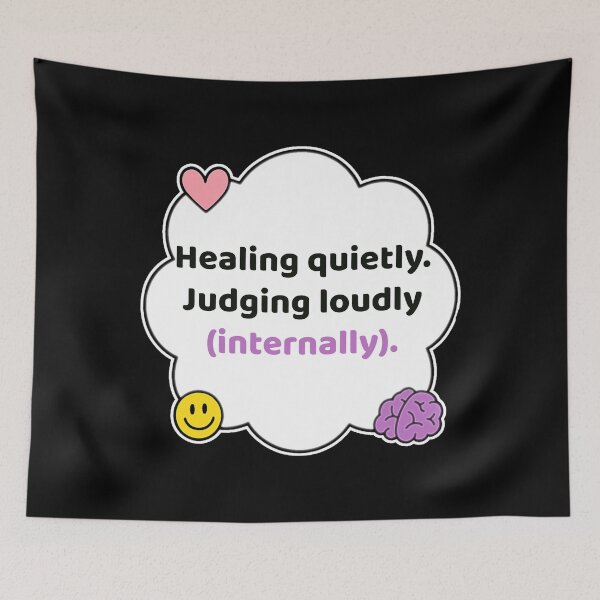 Item preview, Coping Humor – Healing Quietly Judging Internally – Gift for Therapy Friends – Cute Soft Sticker designed and sold by JacobKAurumhead.