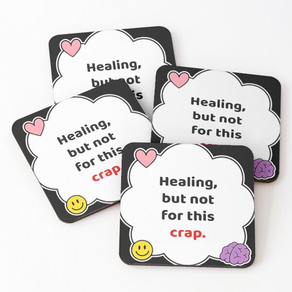 Item preview, Coping Humor – Healing But Not For This – Gift for Burnout Survivors – Cute Soft Sticker designed and sold by JacobKAurumhead.