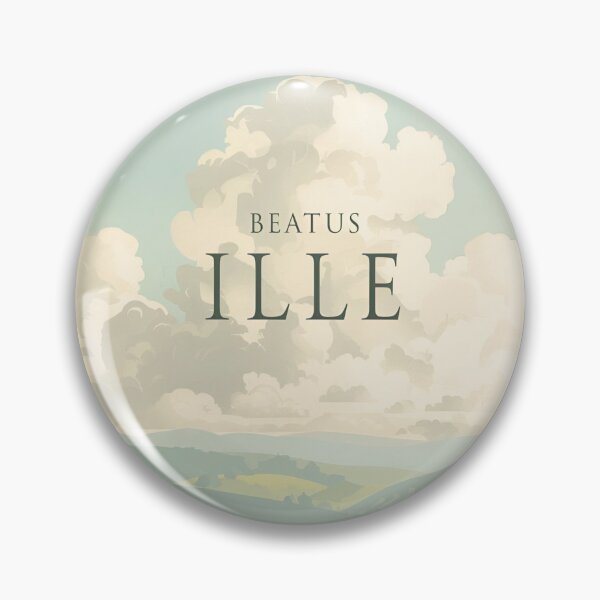 Item preview,  'Beatus ille' latin bucolic sentence designed and sold by Filologica.