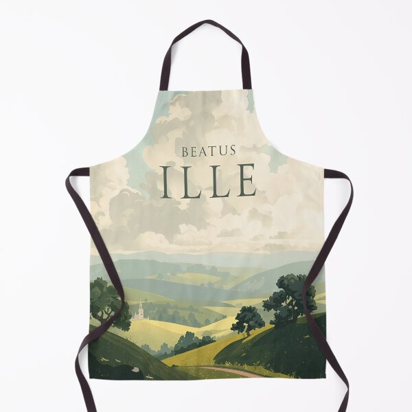 Item preview,  'Beatus ille' latin bucolic sentence designed and sold by Filologica.