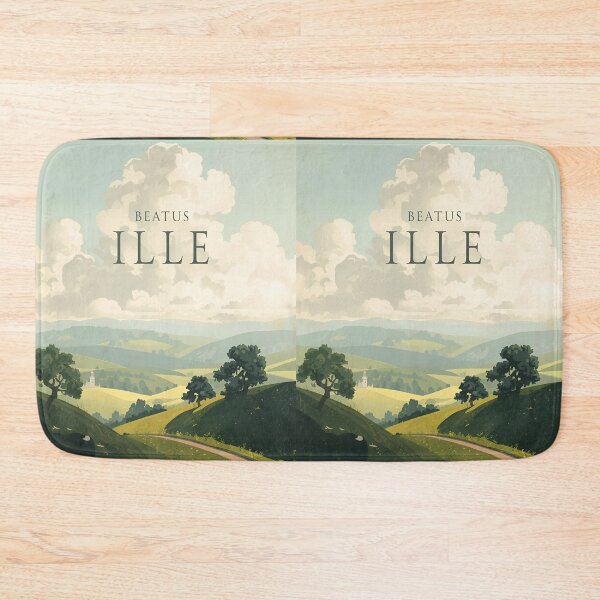 Item preview,  'Beatus ille' latin bucolic sentence designed and sold by Filologica.