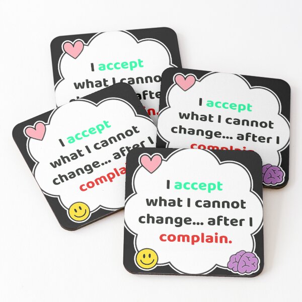 Item preview, Coping Humor – Accepting After Complaining – Gift for Anxious Friends – Cute Soft Sticker designed and sold by JacobKAurumhead.