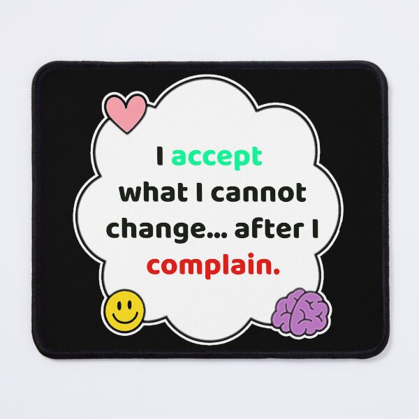Item preview, Coping Humor – Accepting After Complaining – Gift for Anxious Friends – Cute Soft Sticker designed and sold by JacobKAurumhead.
