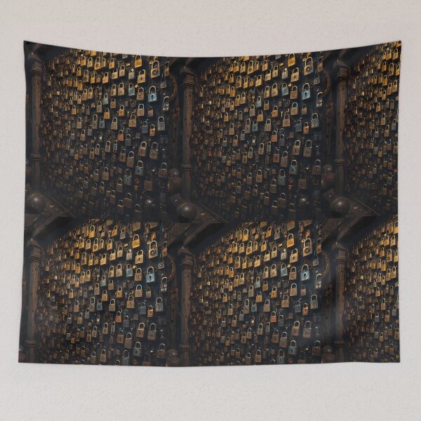 Item preview, Lock Mysterious Explorations Adventures Dramatic Detailed Scenes Nature designed and sold by ART ATTACK ZONE.