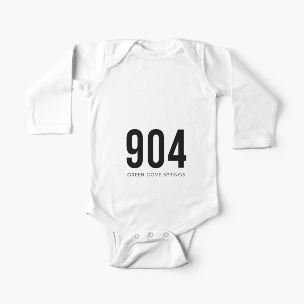 Green Cove Springs Fl 954 Area Code Design Baby One Piece By Cartocreative Redbubble