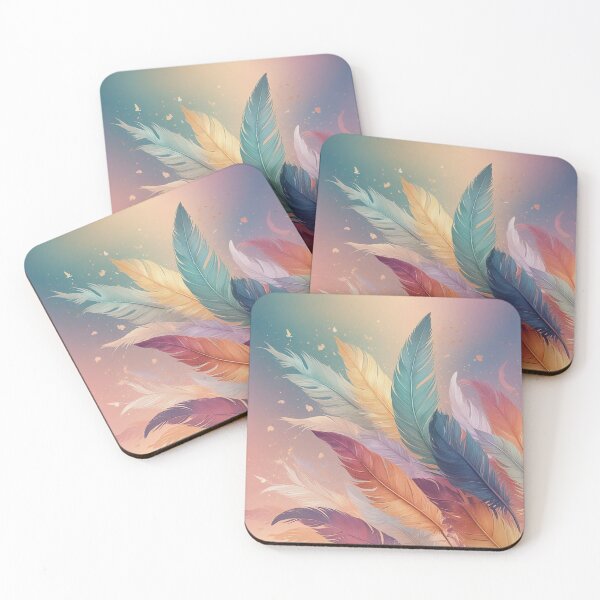 Item preview, Pastel feathers designed and sold by Talpha.