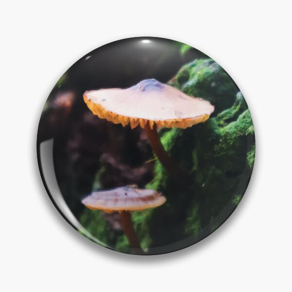 Item preview, Mycena Subgalericulata Mushrooms on Mossy Tree designed and sold by Maddy the Maker.