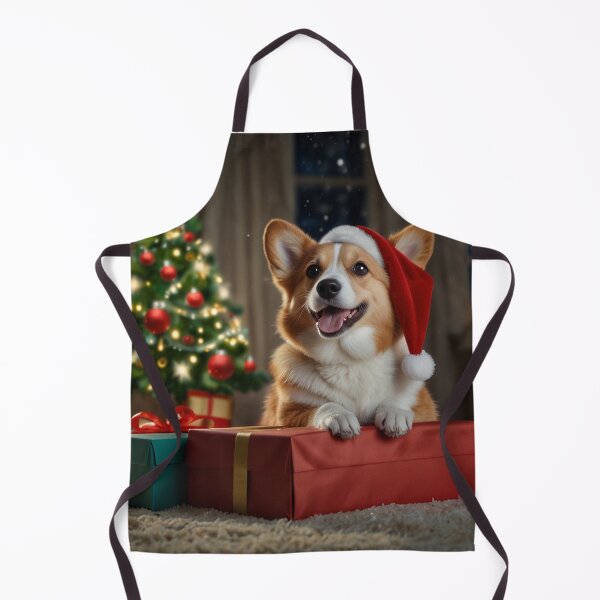 Item preview, Corgi Wearing a Santa Hat designed and sold by PetJoyPrintsCO.