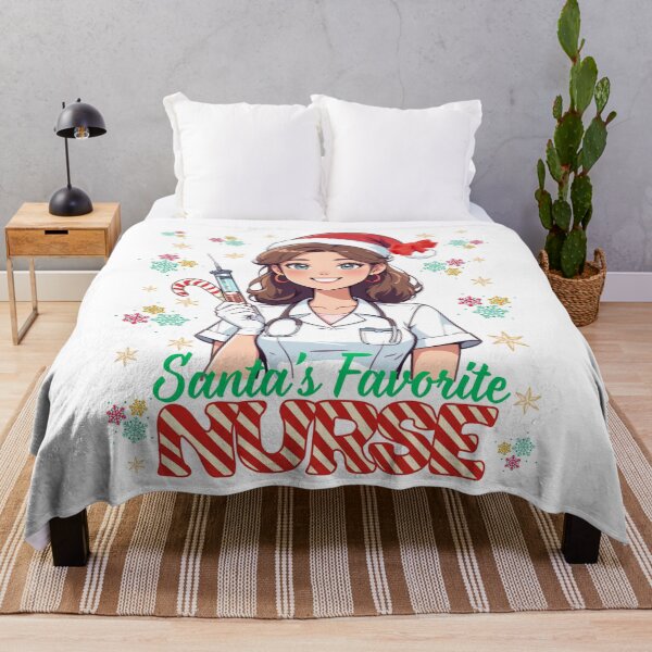 Item preview, Santa’s Favorite Nurse – Funny Nurse Christmas Design for RN, ER Nurse, and Nursing Student Holiday Gift designed and sold by VibranPalette.