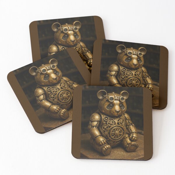 Item preview, Brass Steampunk Clockwork Panda Bear designed and sold by Tridentulus.