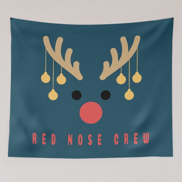 Item preview, Red Nose Crew Funny Christmas Reindeer designed and sold by cabana.space.
