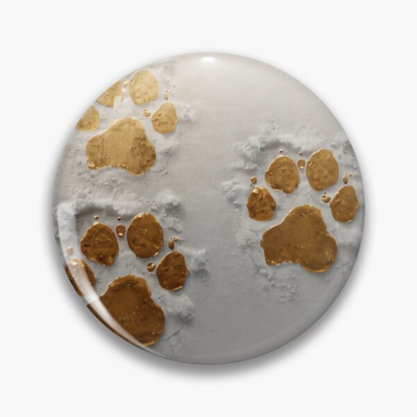 Item preview, Golden Pawprints in the Snow designed and sold by PetJoyPrintsCO.
